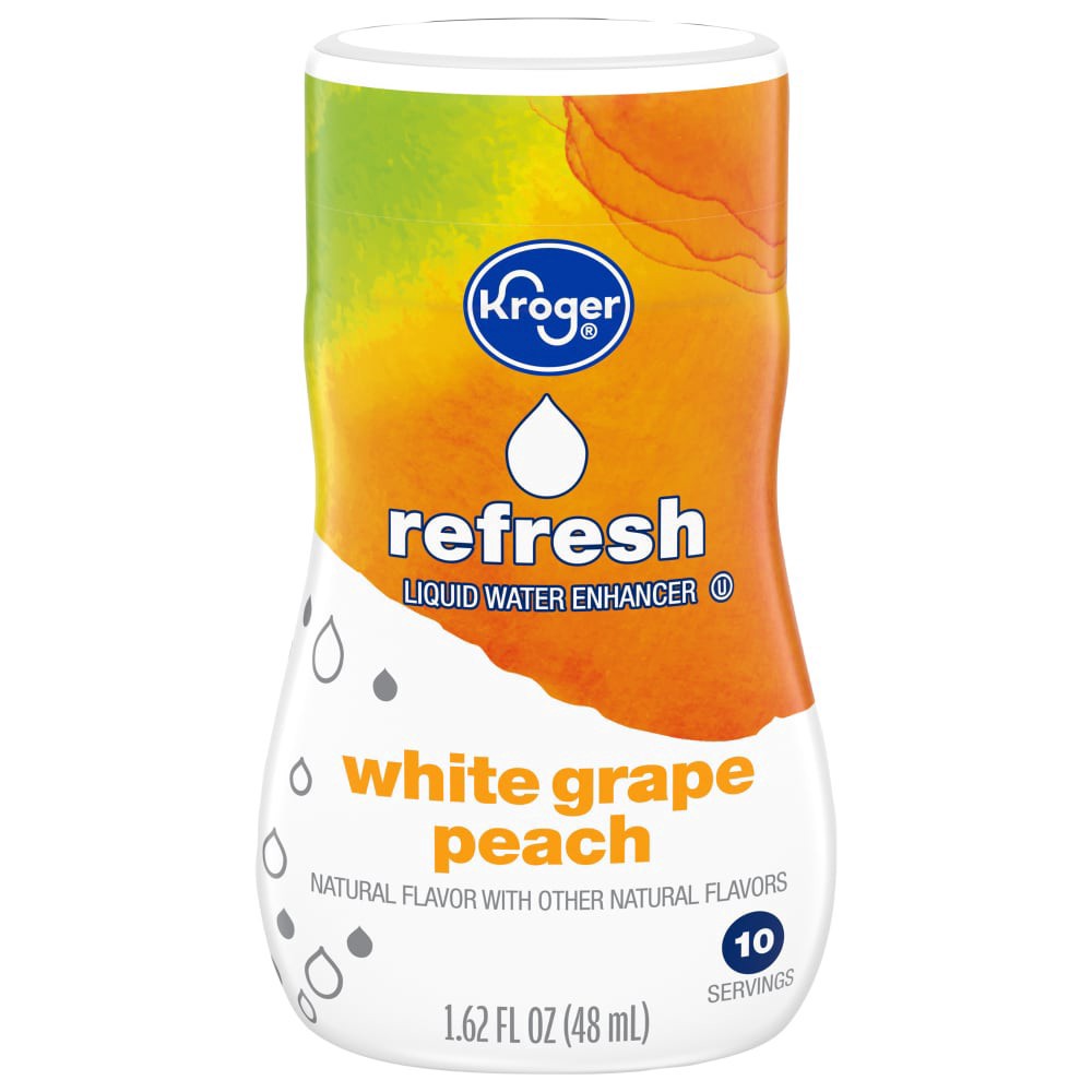 slide 4 of 4, Kroger White Grape Peach Liquid Water Enhancer - 1.62 fl oz, 1.62 fl oz