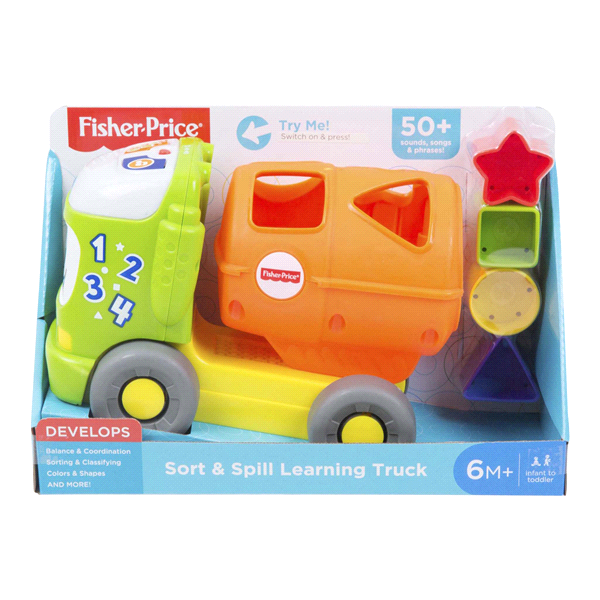 slide 1 of 1, Fisher-Price Sort & Spill Learning Truck, 1 ct