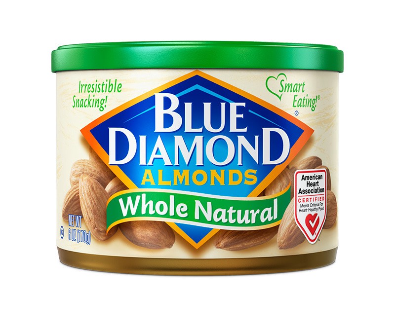 slide 1 of 2, Blue Diamond Whole Natural Almonds-Blue Diamond, 6 oz