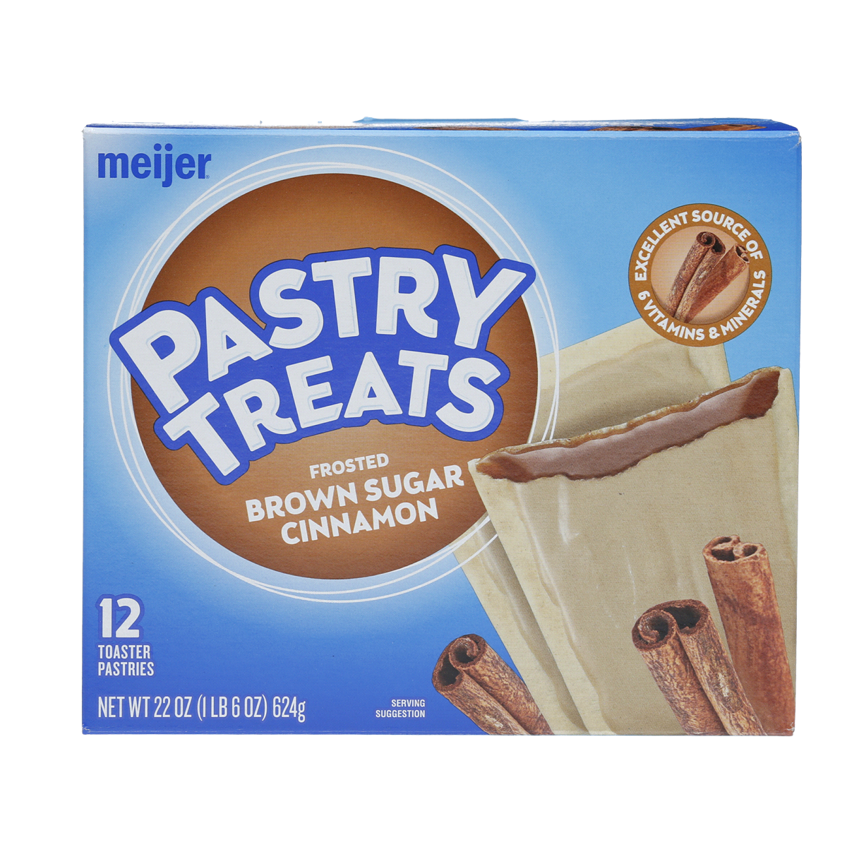 slide 1 of 4, Meijer Brown Sugar Cinnamon Frosted Pastry Treats, 12 ct