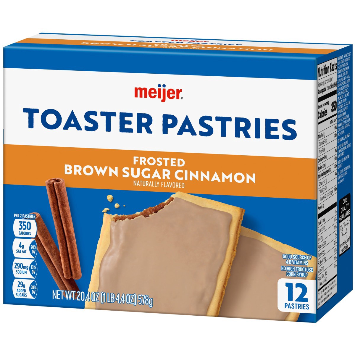slide 9 of 29, Meijer Brown Sugar Cinnamon Frosted Pastry Treats, 12 ct