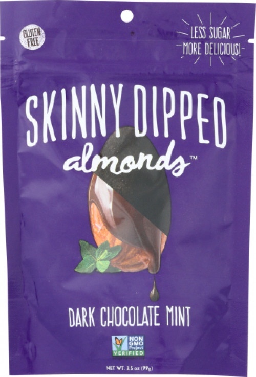 slide 1 of 1, Skinny Dipped Dark Chocolate Mint Almonds, 3.5 oz