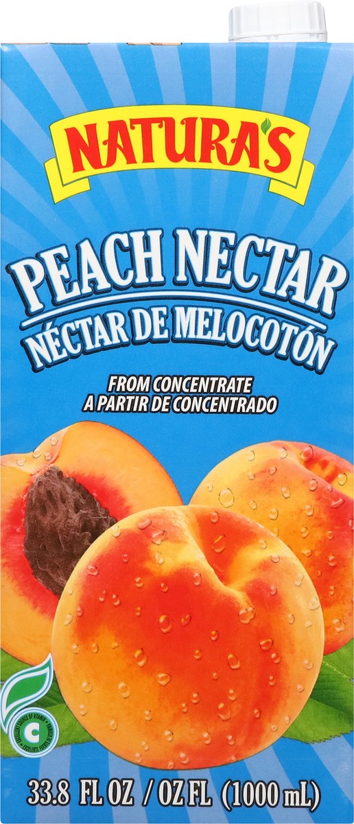 slide 11 of 13, Natura's Peach Nectar From Concentrate 33.8 fl oz, 33 oz