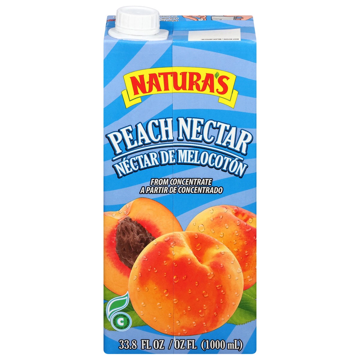 slide 12 of 13, Natura's Peach Nectar From Concentrate 33.8 fl oz, 33 oz