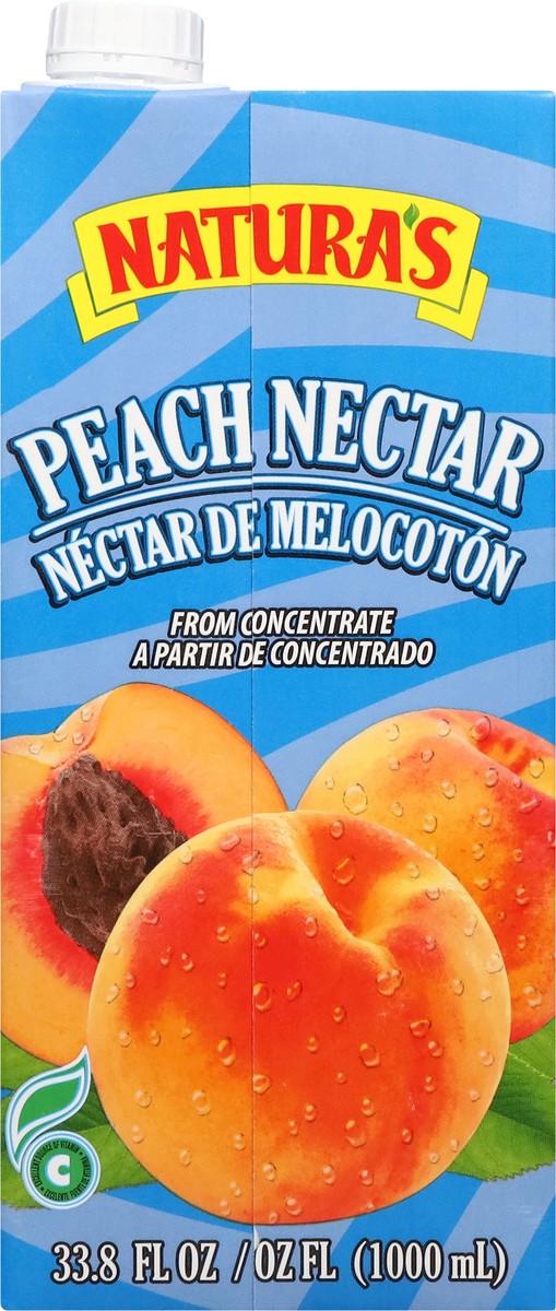 slide 3 of 13, Natura's Peach Nectar From Concentrate 33.8 fl oz, 33 oz