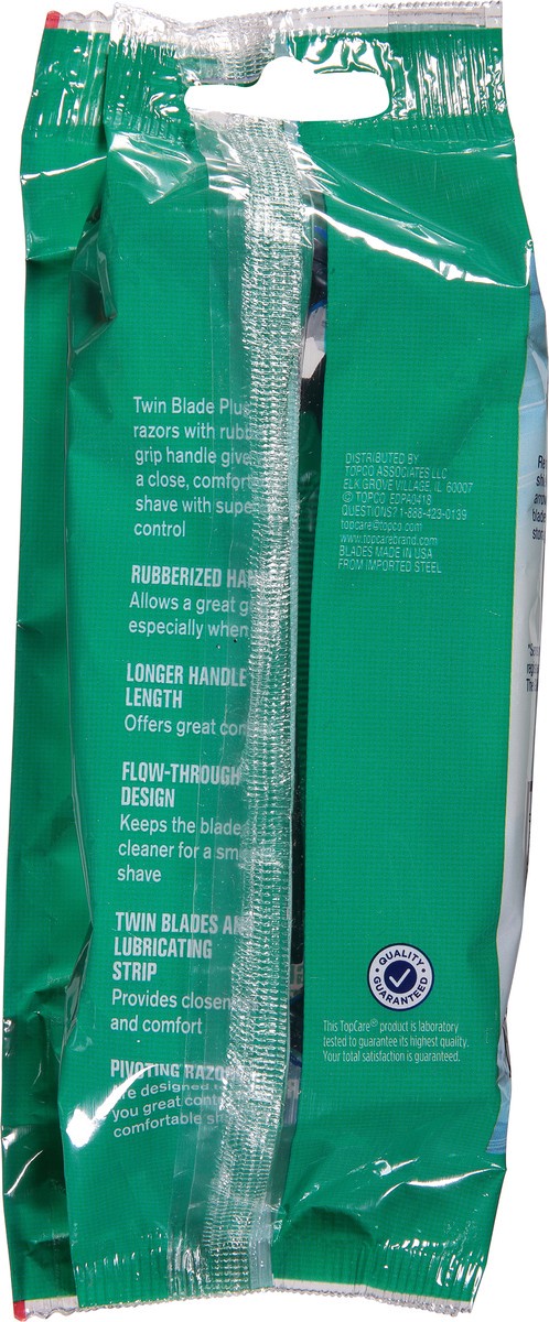 slide 5 of 9, TopCare Everyday Twin Blade Plus Disposable Razors 10 ea, 10 ct