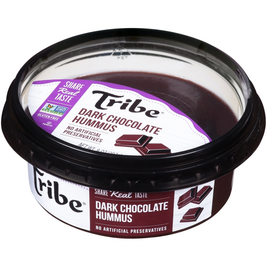 slide 3 of 8, Tribe Chocolate Hummus, 8 oz