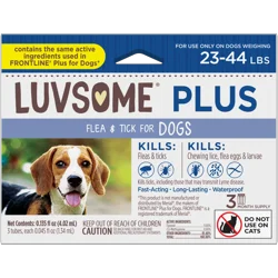 Luvsome Plus Flea & Tick Dog 23-44 Lbs