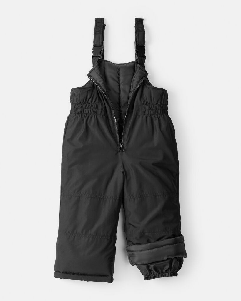 slide 3 of 5, Carter's Carters Toddler Boy 2-Piece Color Block Hooded Snowsuit Jacket & Bib Set - Brown/Black Black 3T, 2 pc