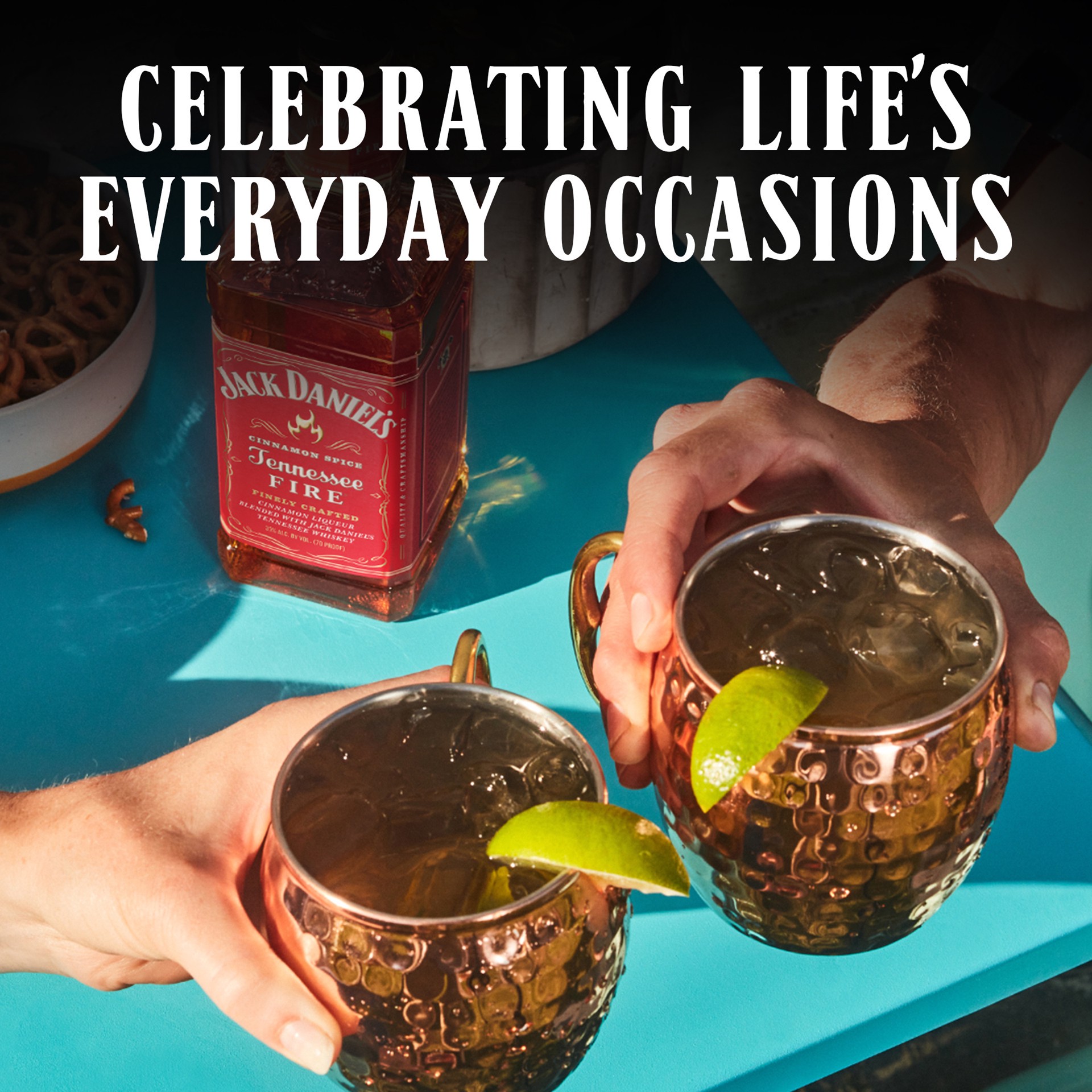 slide 4 of 8, Jack Daniel's Tennessee Fire Flavored Whiskey 50 mL 70 Proof, 50 ml