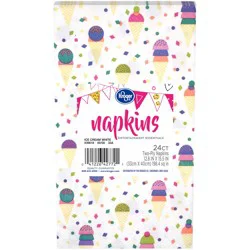 Kroger Entertainment Essentials Ice Cream Guest Napkins White