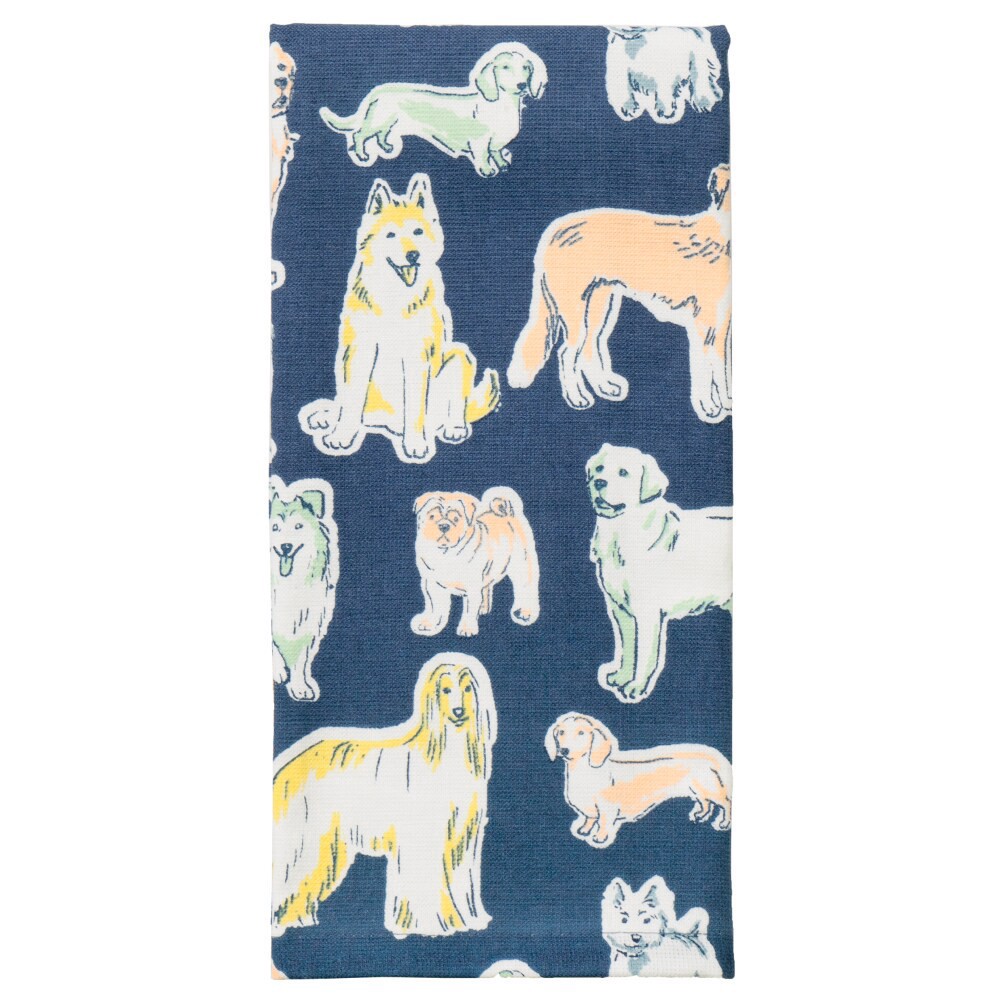 slide 2 of 3, Everyday Living® Dogs Dual Terry Kitchen Towel, 1 ct