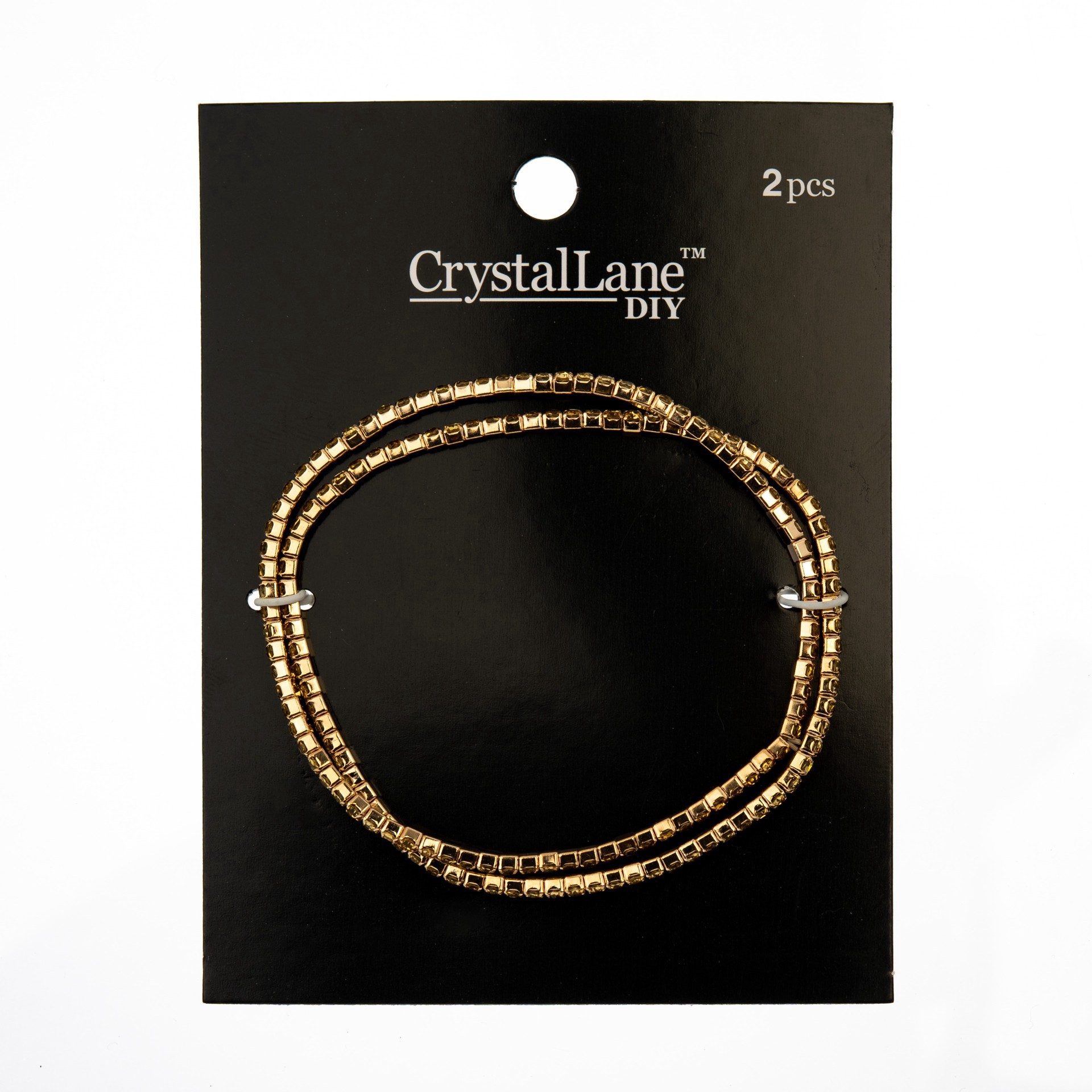 slide 2 of 3, Crystal Lane Diy Gold Rhinestones Bracelets, 2ct., 2 ct