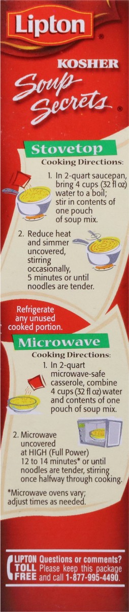 slide 9 of 9, Lipton Soup Secrets Natural Chicken Flavor Noodle Soup Mix 2 ea, 4.09 oz
