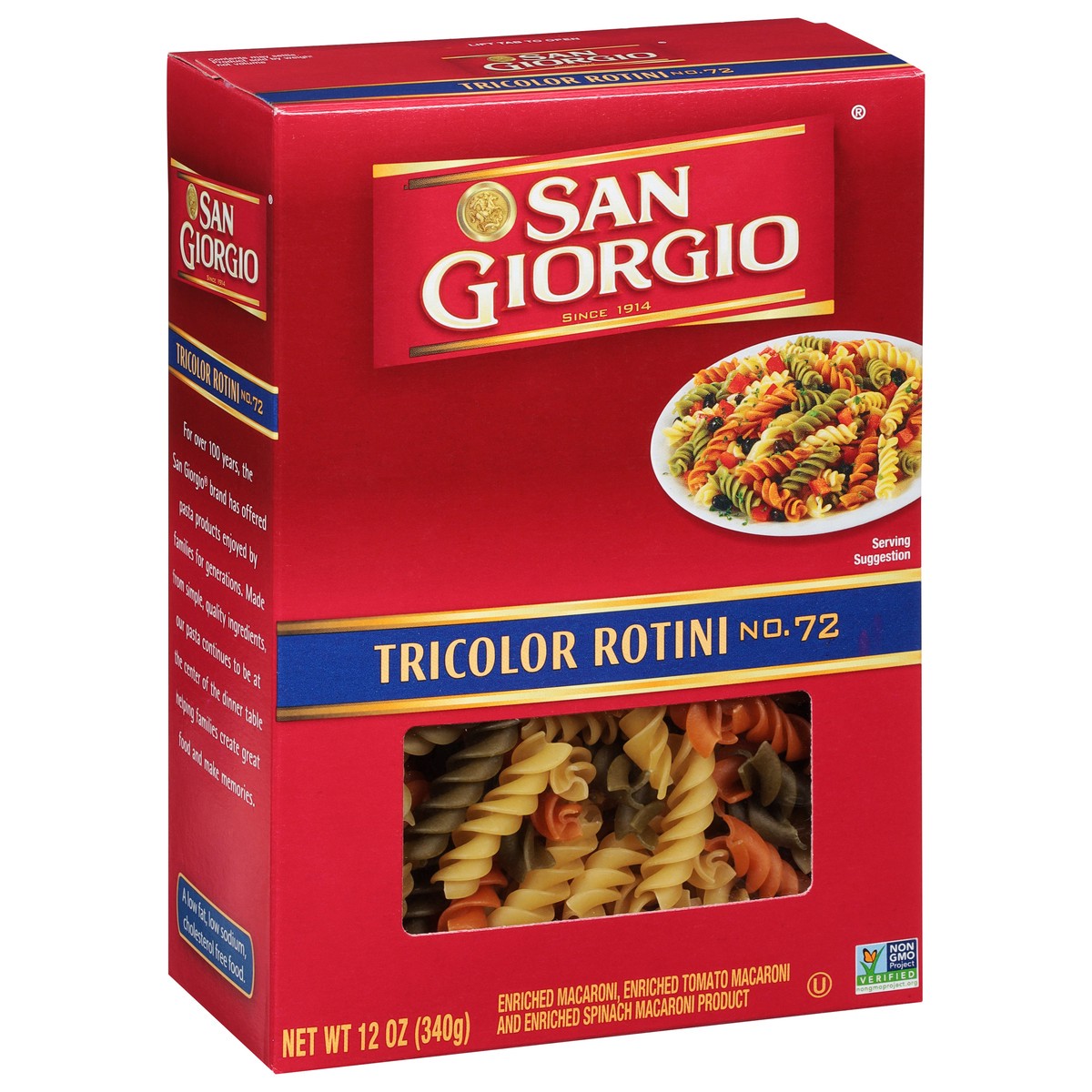 slide 4 of 9, San Giorgio No. 72 Tricolor Rotini 12 oz, 12 oz