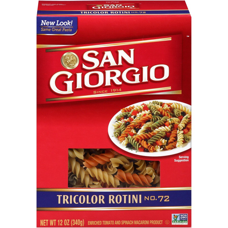 slide 1 of 9, San Giorgio No. 72 Tricolor Rotini 12 oz, 12 oz