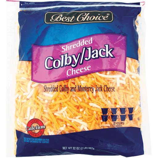 slide 1 of 1, Best Choice Shredded Colby Jack Cheese, 32 oz