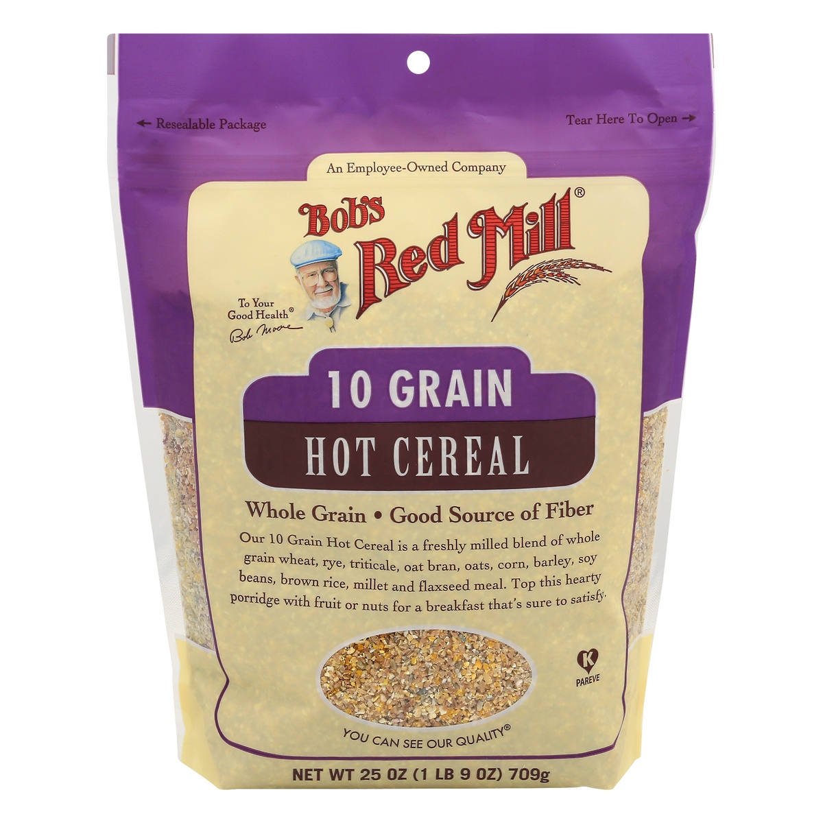 slide 1 of 1, Bob's Red Mill Bobs Redmill 10 Grain Cereal, 25 oz