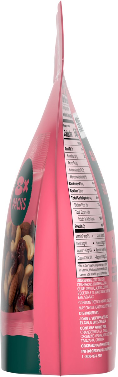 slide 8 of 9, Orchard Valley Harvest Cashews Cranberry Almond Cashew Trail Mix, 8 ct