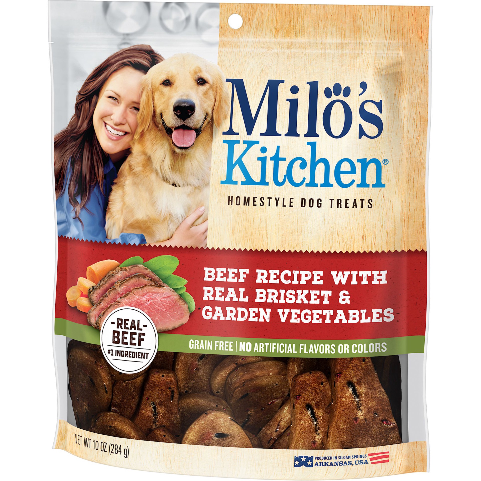 slide 3 of 5, Milo's Kitchen Milos Kitchen Beef/ Vegetable Dog Food, 10 oz