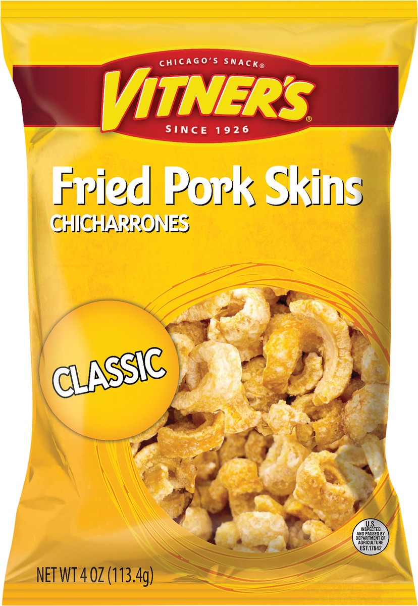 slide 4 of 7, Vitner's 4 oz Vitner's Pork Rinds, 4 oz