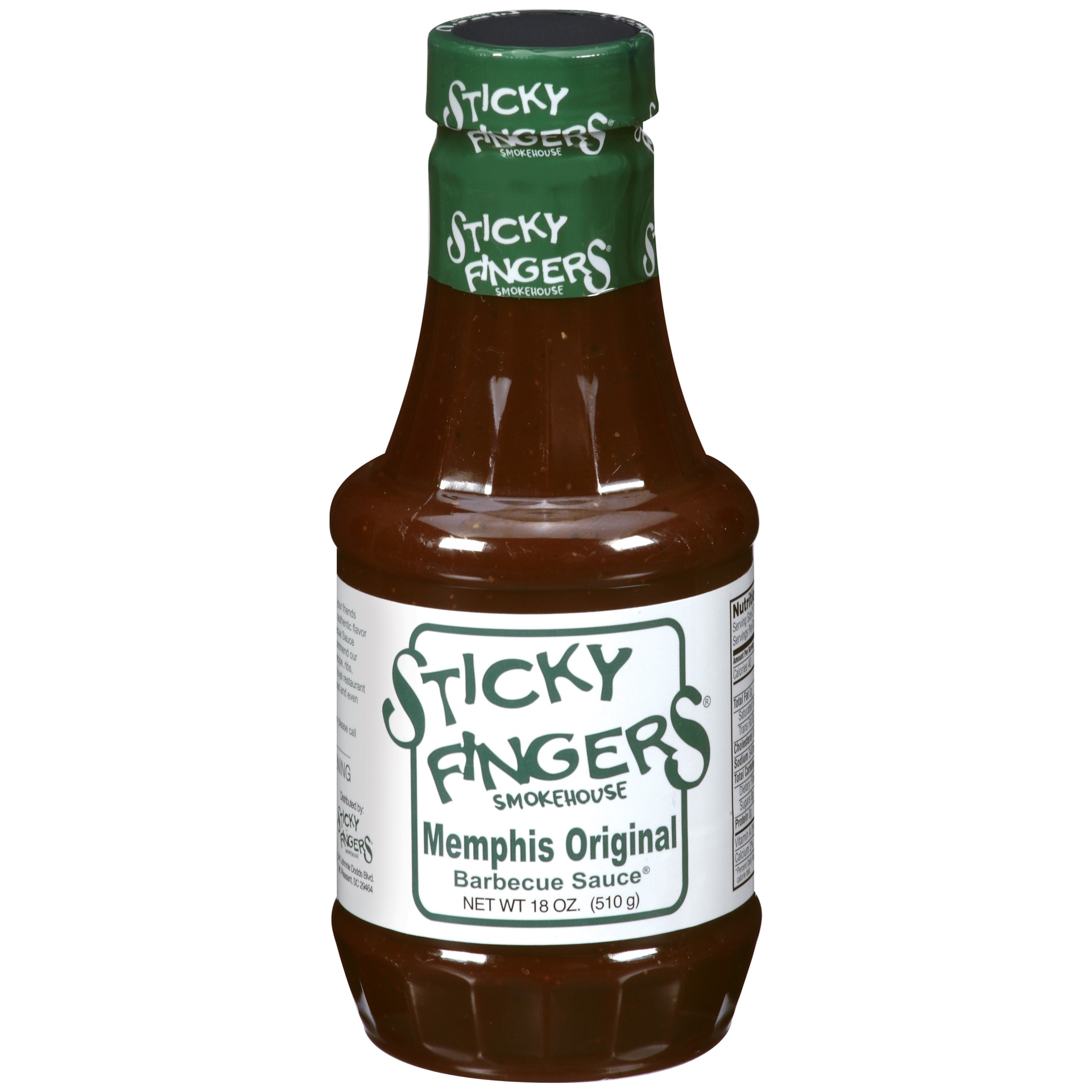 slide 1 of 1, Sticky Fingers Memphis Original Barbecue Sauce, 18 oz