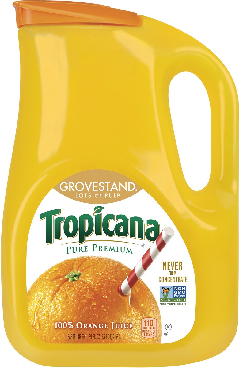 slide 4 of 7, Tropicana Pure Premium Grovestand 100% Orange Juice - 89 fl oz, 89 fl oz