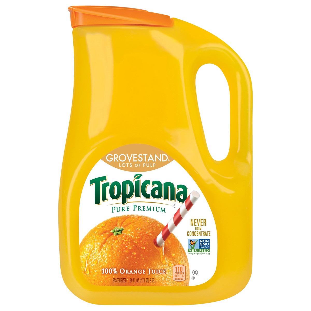 slide 1 of 7, Tropicana Pure Premium Grovestand 100% Orange Juice - 89 fl oz, 89 fl oz