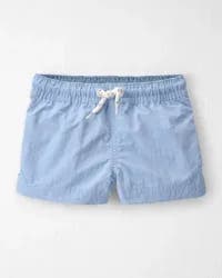 Littleplanet Baby Boy Recycled Solid Swim Trunks Blue Flag 24M