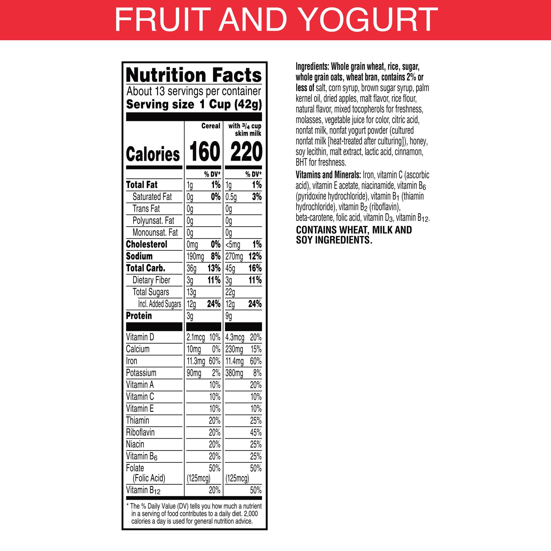slide 5 of 5, Special K Kellogg's Special K Breakfast Cereal, Fruit and Yogurt, 19.1 oz, 19.1 oz
