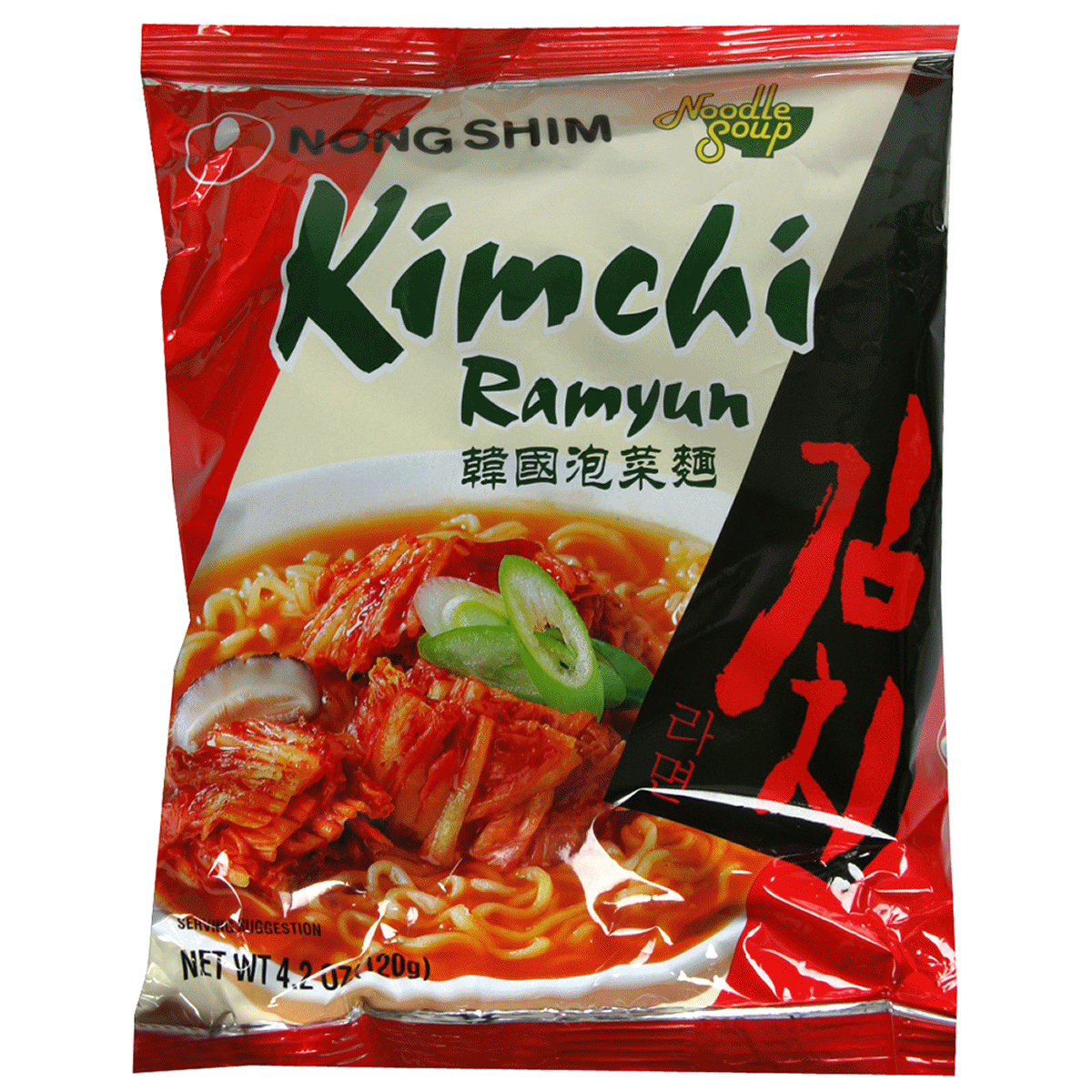 slide 1 of 1, Nongshim Kimchi Ramyun Noodle Soup, 4.2 oz