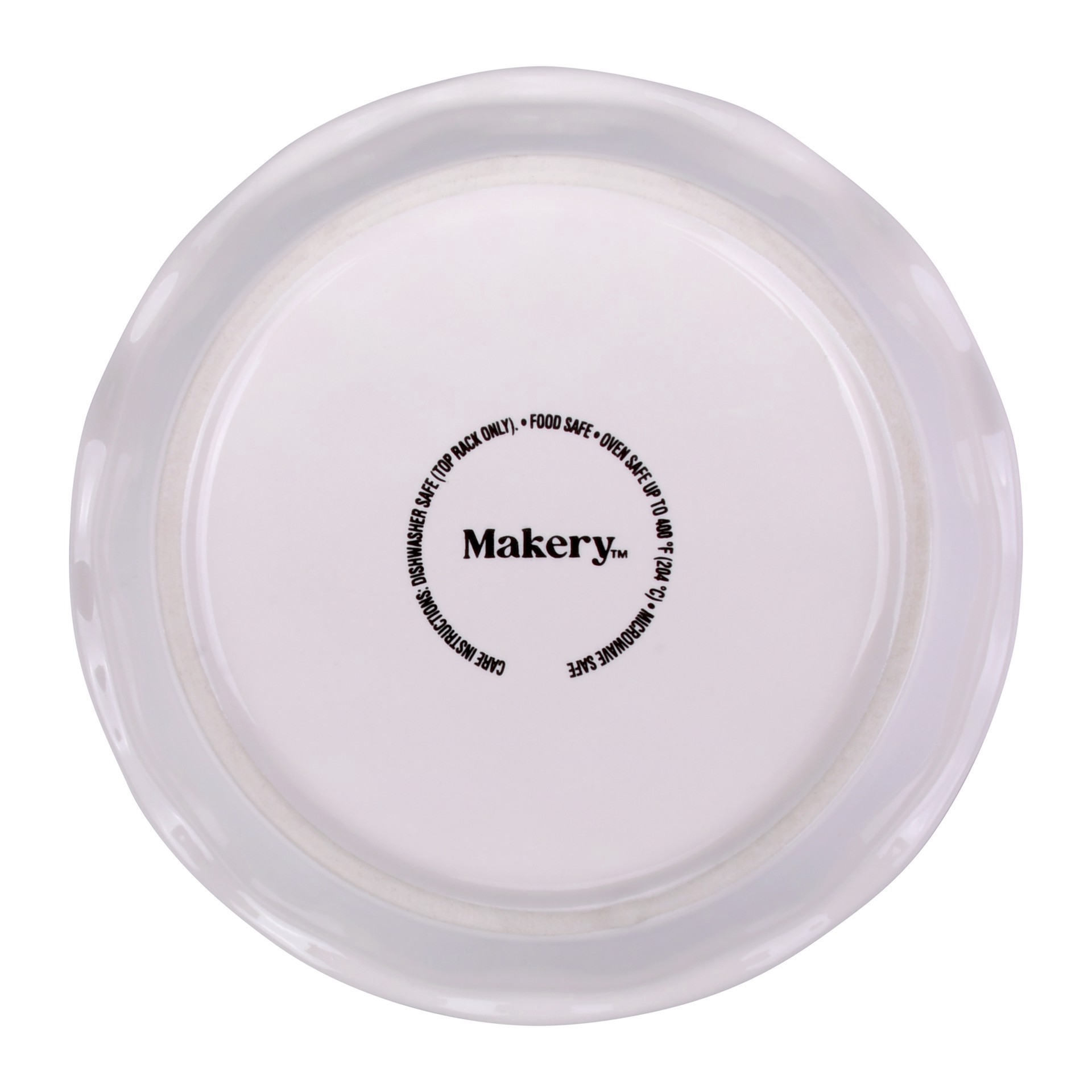 slide 3 of 4, 6" Mini Cream Ceramic Pie Plate By Makery, 6 in