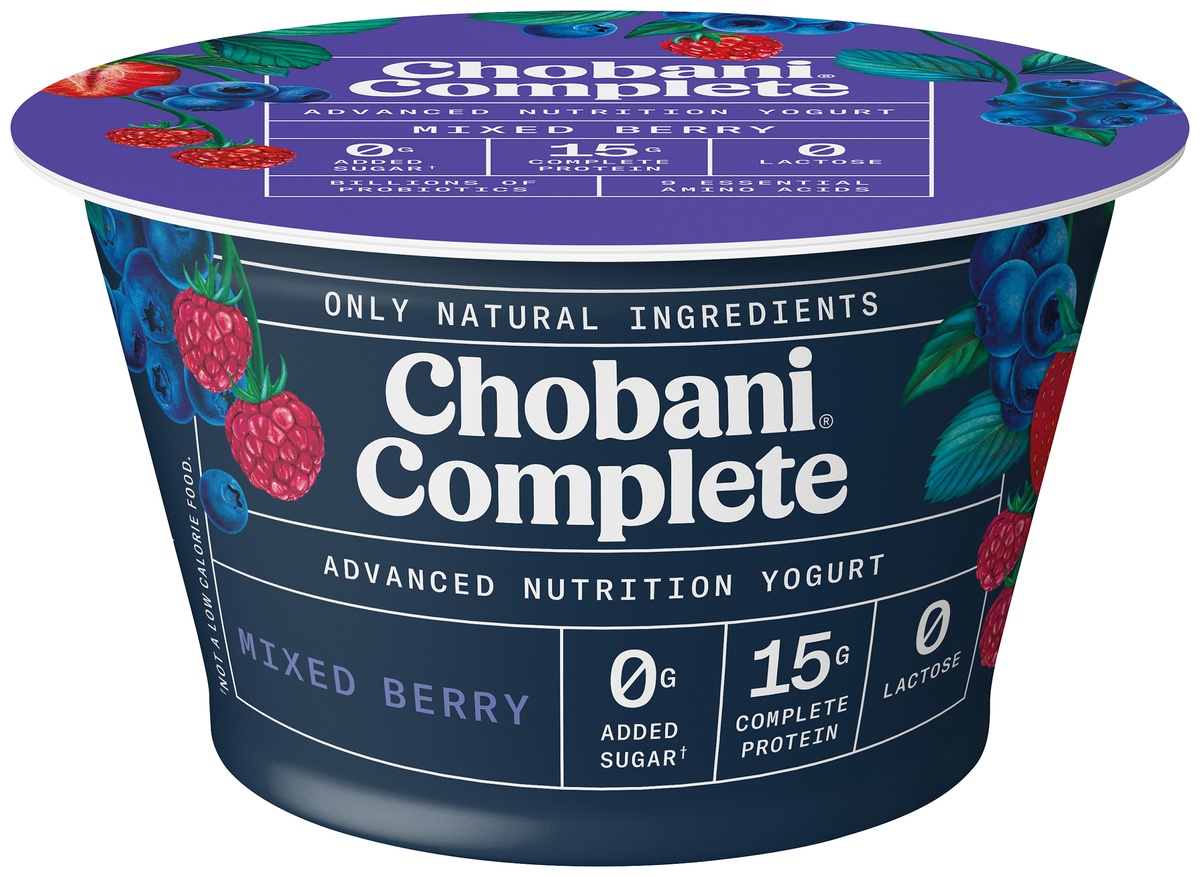 slide 1 of 1, Chobani Complete Mixed Berry Greek Yogurt, 5.3 oz