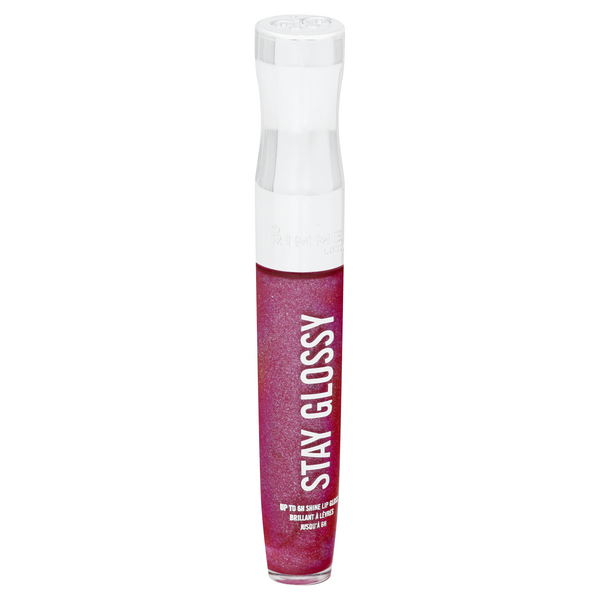 slide 1 of 1, Rimmel London Rimmel Stay Glossy Lip Gloss, Grapevine Groove 185, 0.18 fl oz