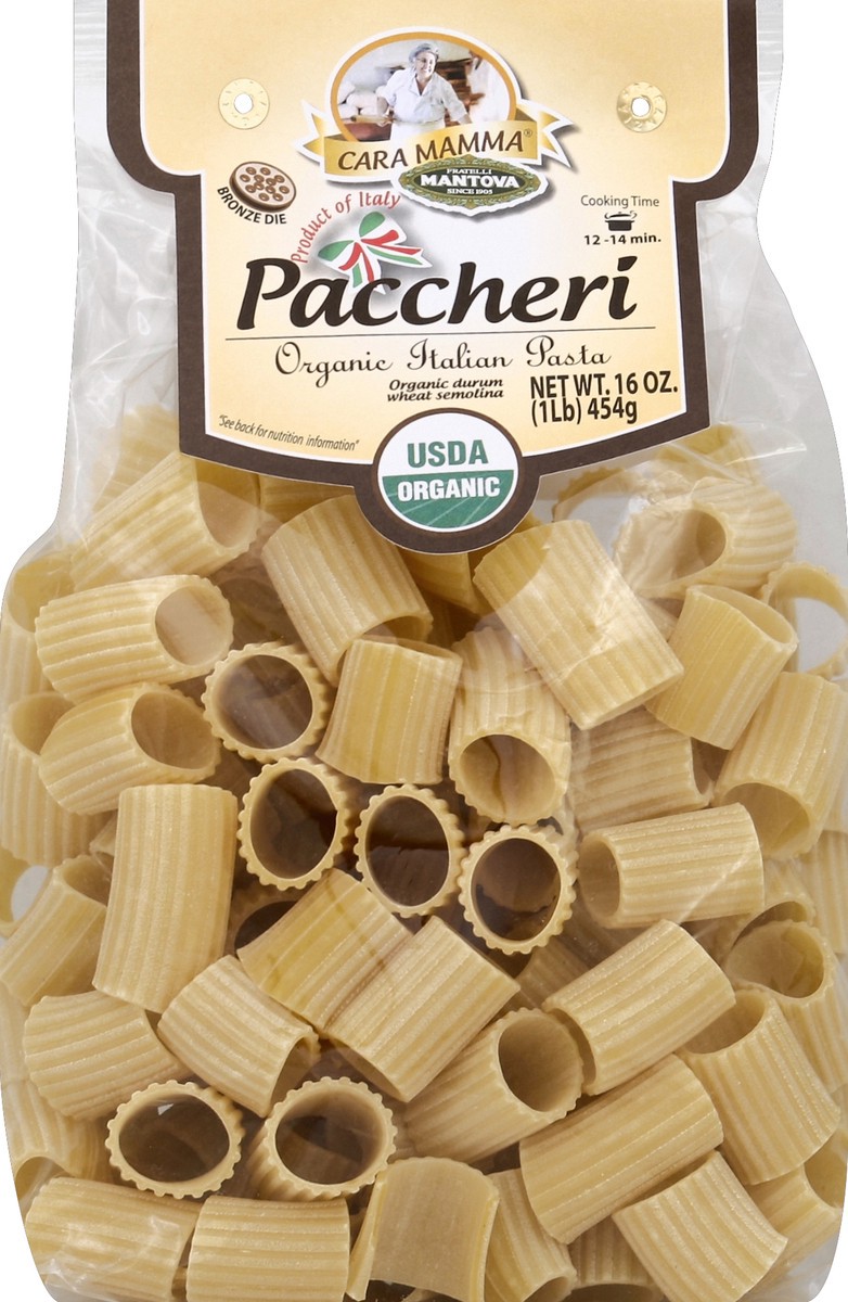 slide 2 of 5, Mantova Fratelli Mantova Cara Mamma Organic Paccheri, 16 oz
