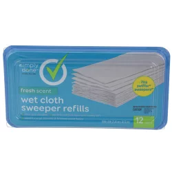 Simply Done Wet Cloth Sweeper Refills, Fresh