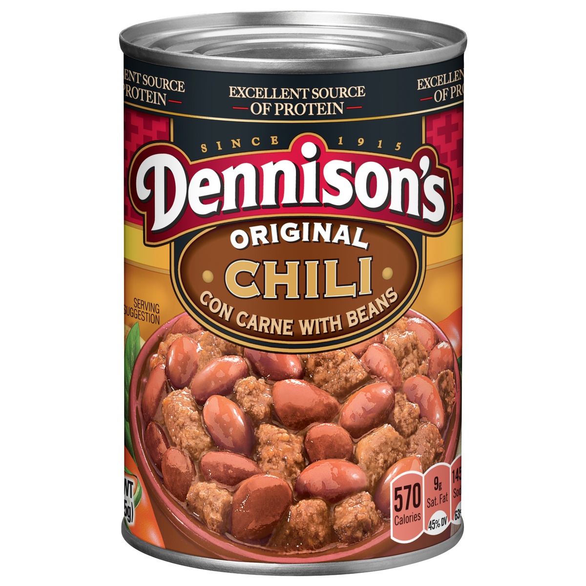 slide 1 of 1, Dennison's Original Chili con Carne with Beans - 15oz, 