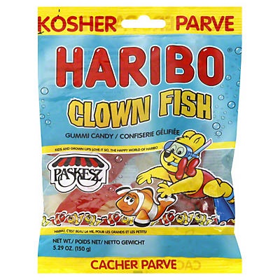 slide 1 of 1, Haribo Kosher Gummi Fish, 5.29 oz