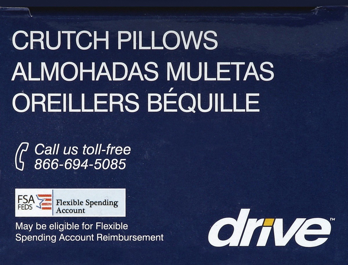 slide 3 of 4, Drive Medical Crutch Pillows Grey - Each, 