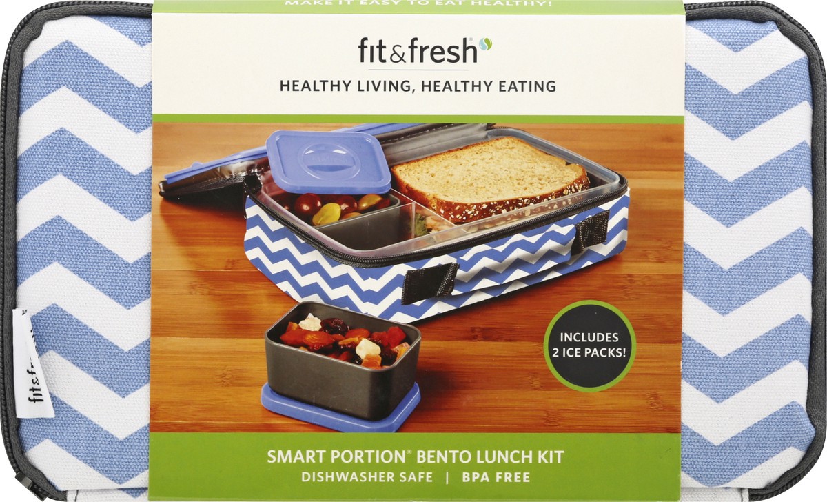 slide 4 of 11, Fit & Fresh Smart Portion Bento Lunch Kit, 1 ct