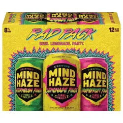 Firestone Walker Mind Haze Rage Rad Pack Beer Variety Pack, 12 Pack, 12 fl Oz Cans, 8% ABV