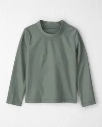 Littleplanet Toddler Boy Recycled Long-Sleeve Rashguard Top Moss Green 4T