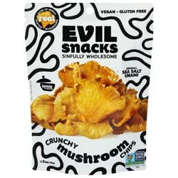 Evil Snacks Crunchy Original Sea Salt Umami Mushroom Chips 2 oz