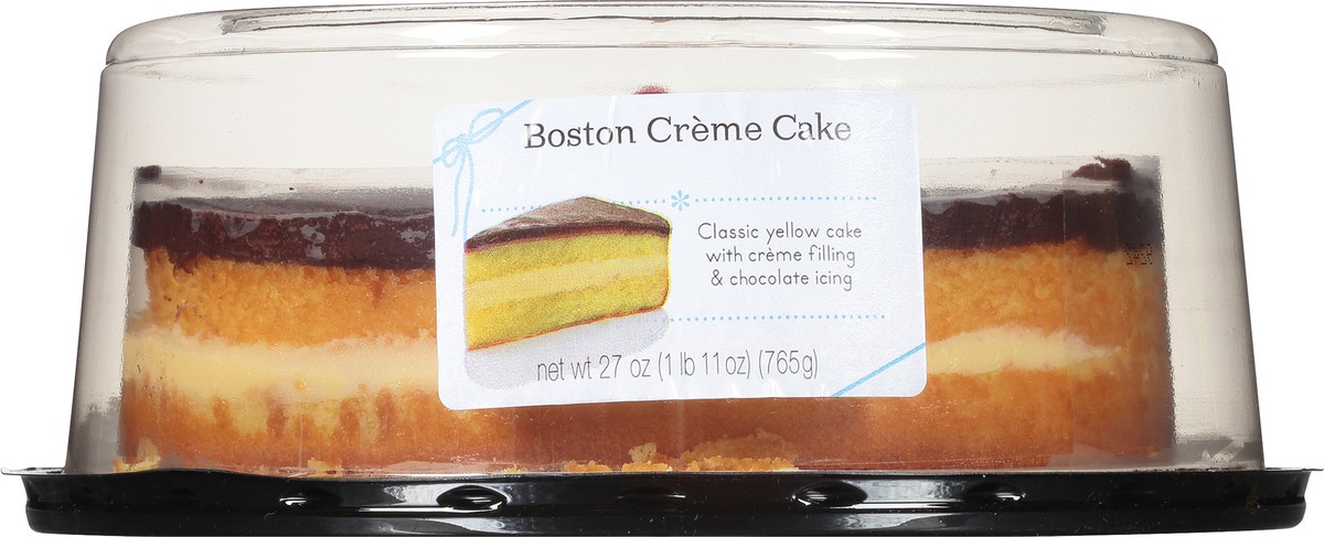 slide 1 of 9, 8" Yellow Boston Creme Cake, 0.77 kg