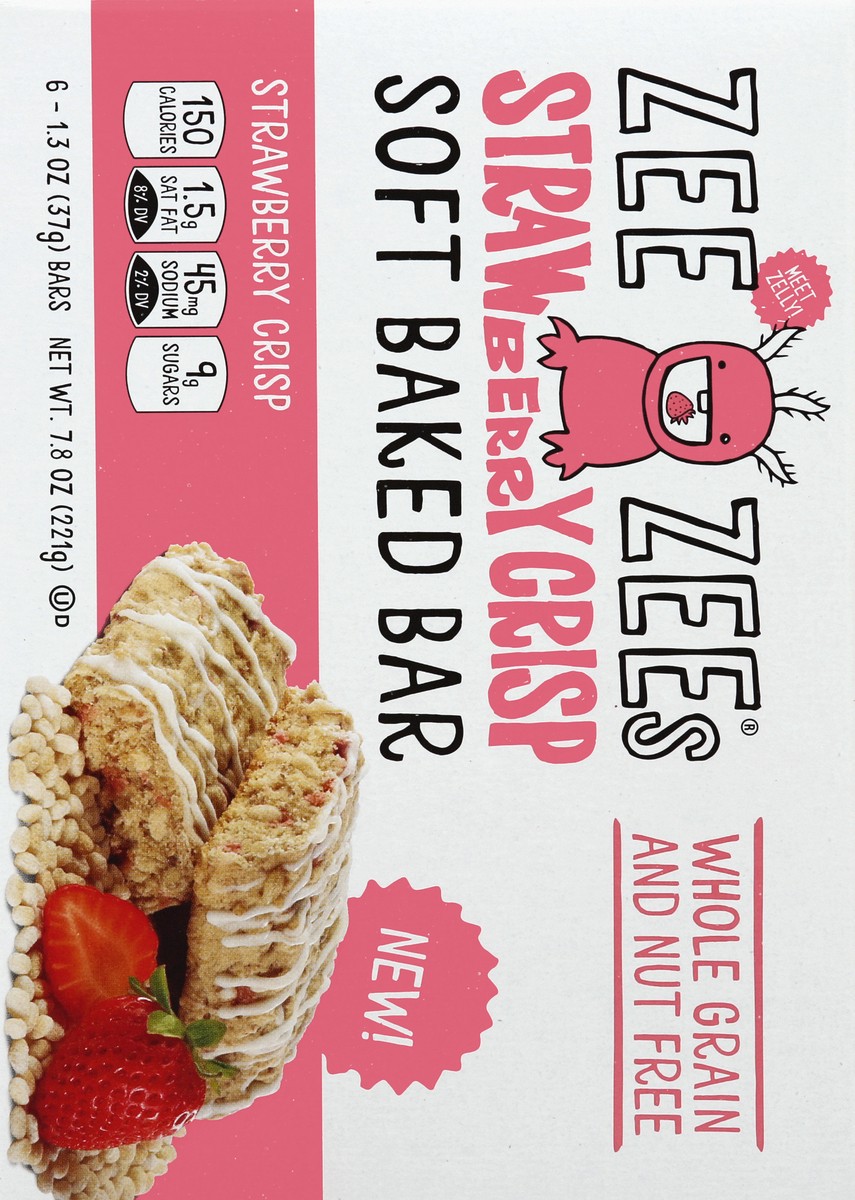 slide 4 of 7, Zee Zees Zee Zee’s Soft Baked Bars - Strawberry Crisp, 6 ct