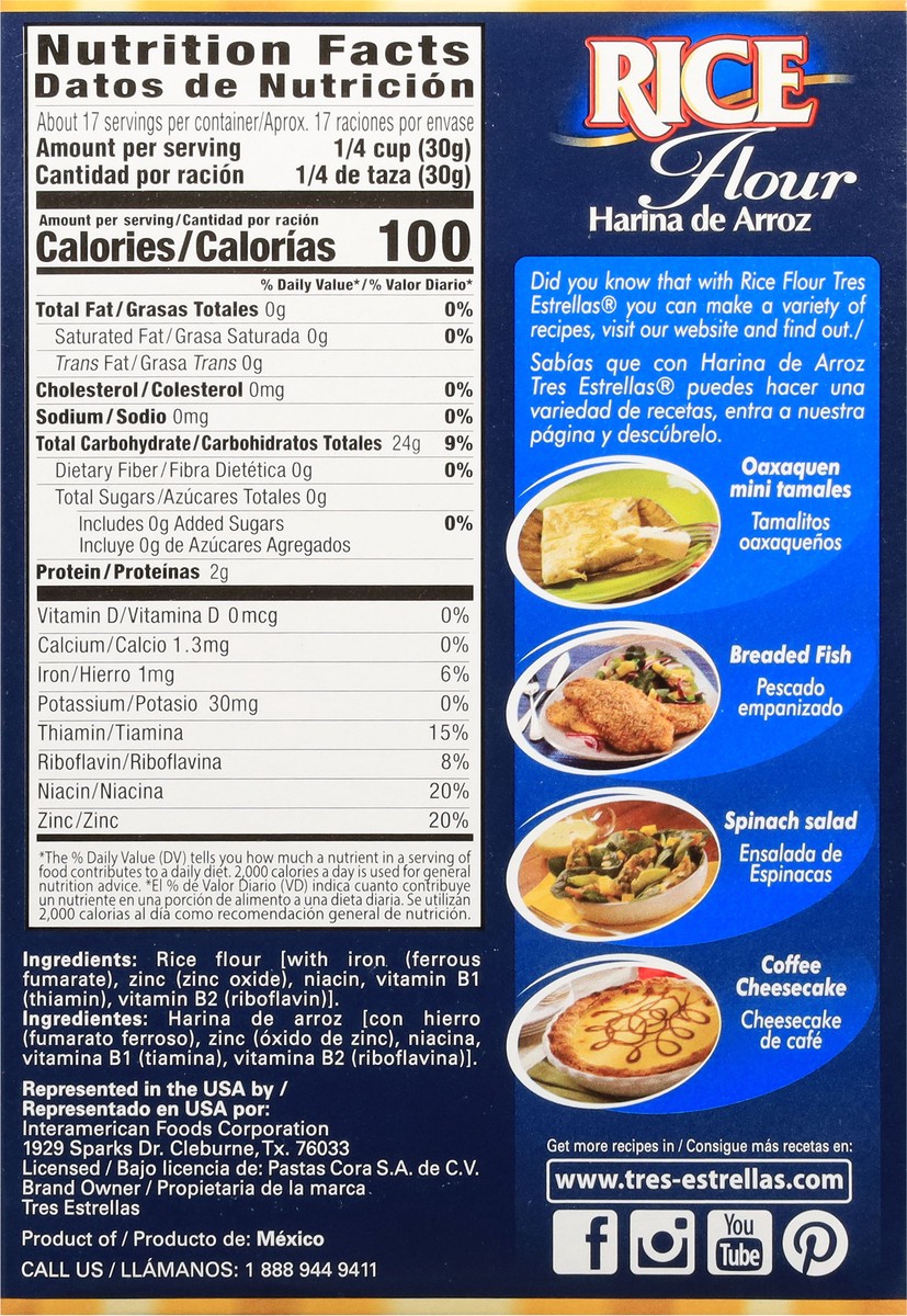 slide 5 of 13, Tres Estrellas Rice Flour - 1.1 lb, 1.1 lb