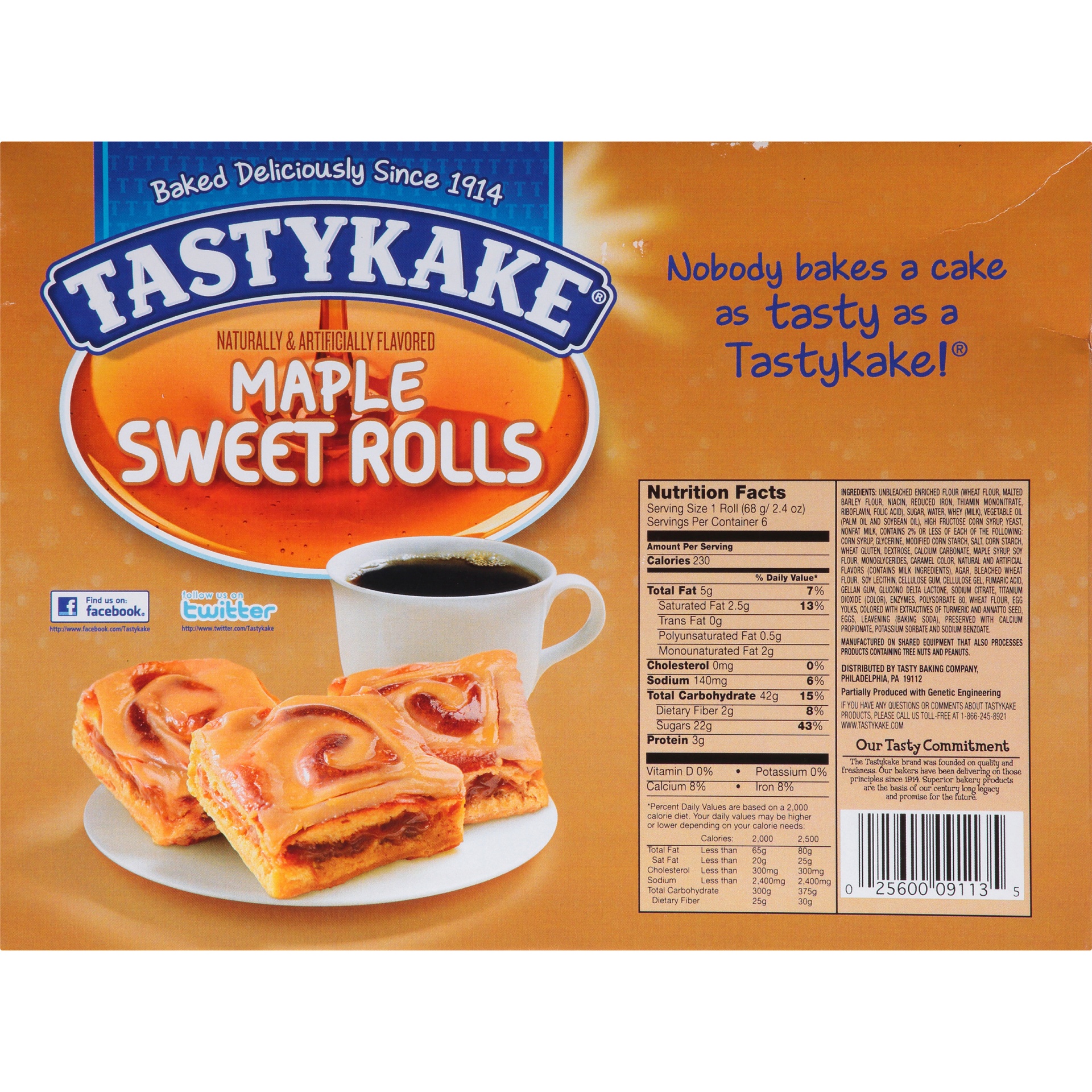 slide 6 of 8, Tastykake Maple Sweet Rolls, 14.4 oz