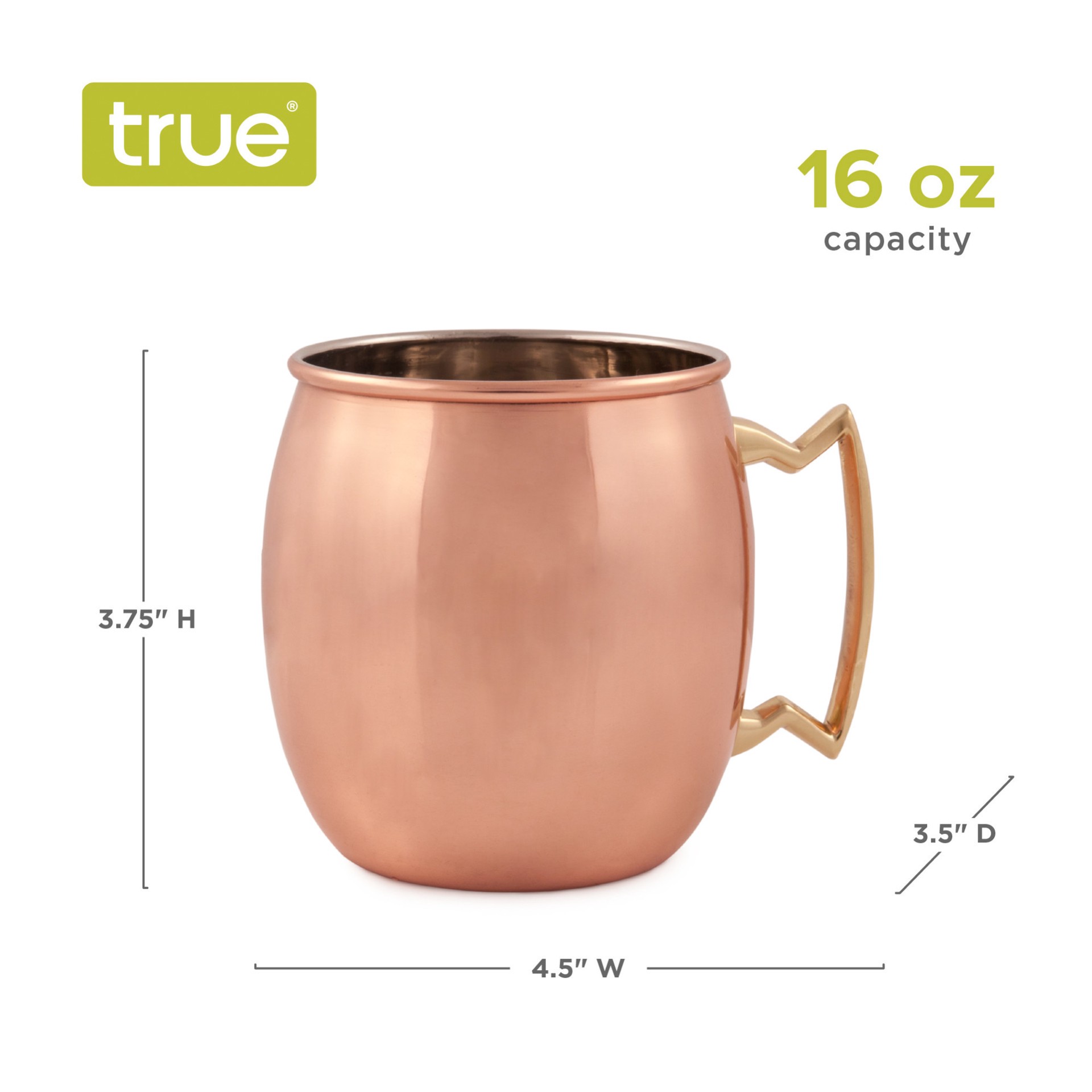 slide 3 of 5, True Copper Moscow Mule Mug, 1 ct