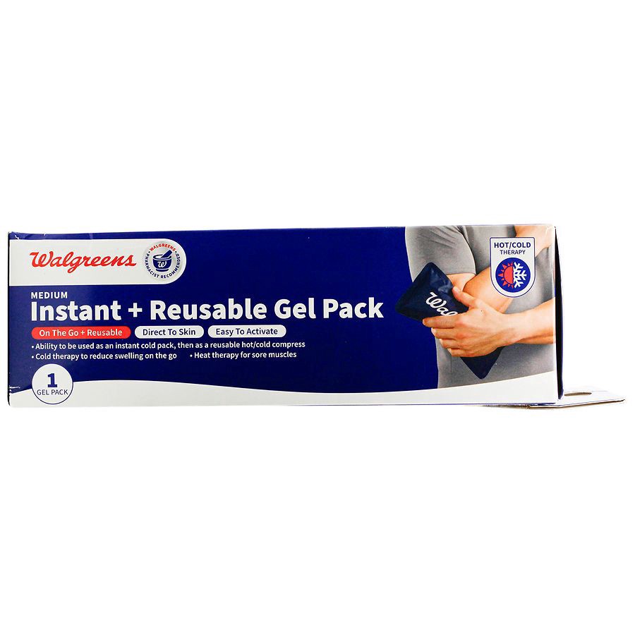 slide 2 of 4, Walgreens Instant + Reusable Gel Cold Compress, 1 ct