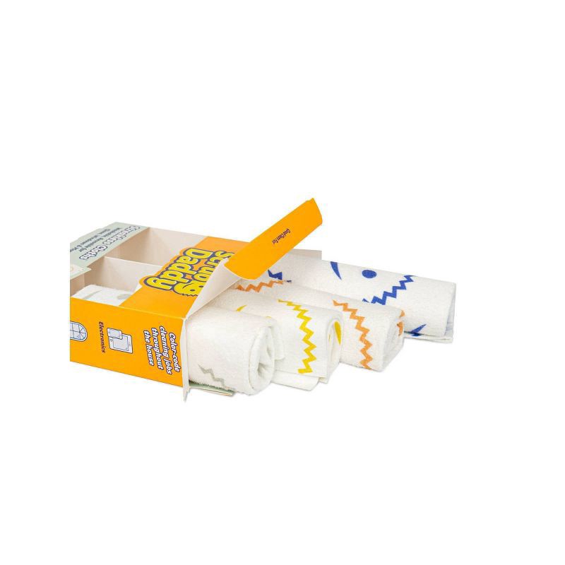 slide 6 of 6, Scrub Daddy Streakless Cloths 4 ea, 1 ct